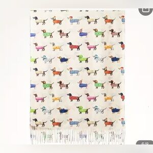 Colorful Dog Patterned Pet Blanket